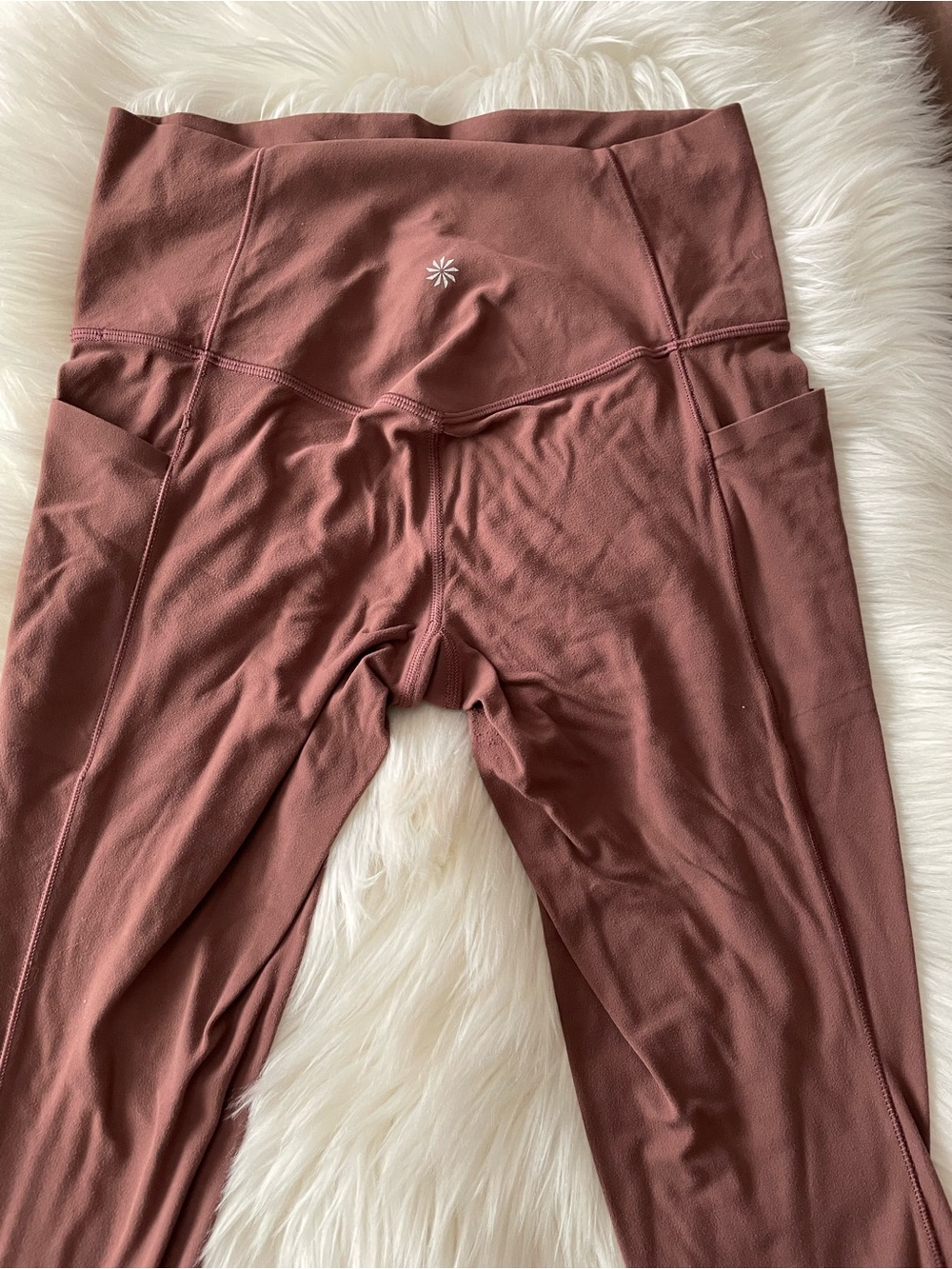 Athleta High-Waist Brown Leggings - Picture 4 of 11